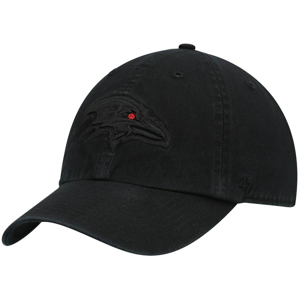 Baltimore Ravens '47 Team Tonal Clean Up Adjustable Hat Black | 47 brand