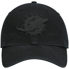Miami Dolphins '47 Team Tonal Clean Up Adjustable Hat Black | 47 brand
