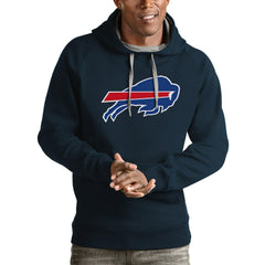 Buffalo Bills Antigua Victory Pullover Hoodie Navy | NFL