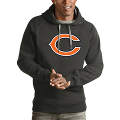 Chicago Bears Antigua Victory Pullover Hoodie Charcoal | NFL