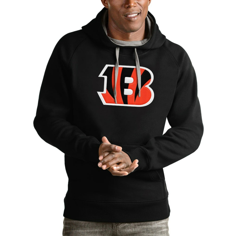Cincinnati Bengals Antigua Victory Pullover Hoodie Black | NFL