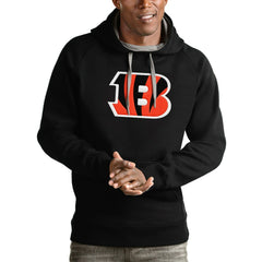 Cincinnati Bengals Antigua Victory Pullover Hoodie Black | NFL