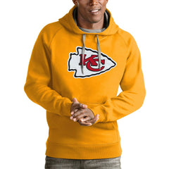Kansas City Chiefs Antigua Victory Pullover Hoodie Gold | NFL