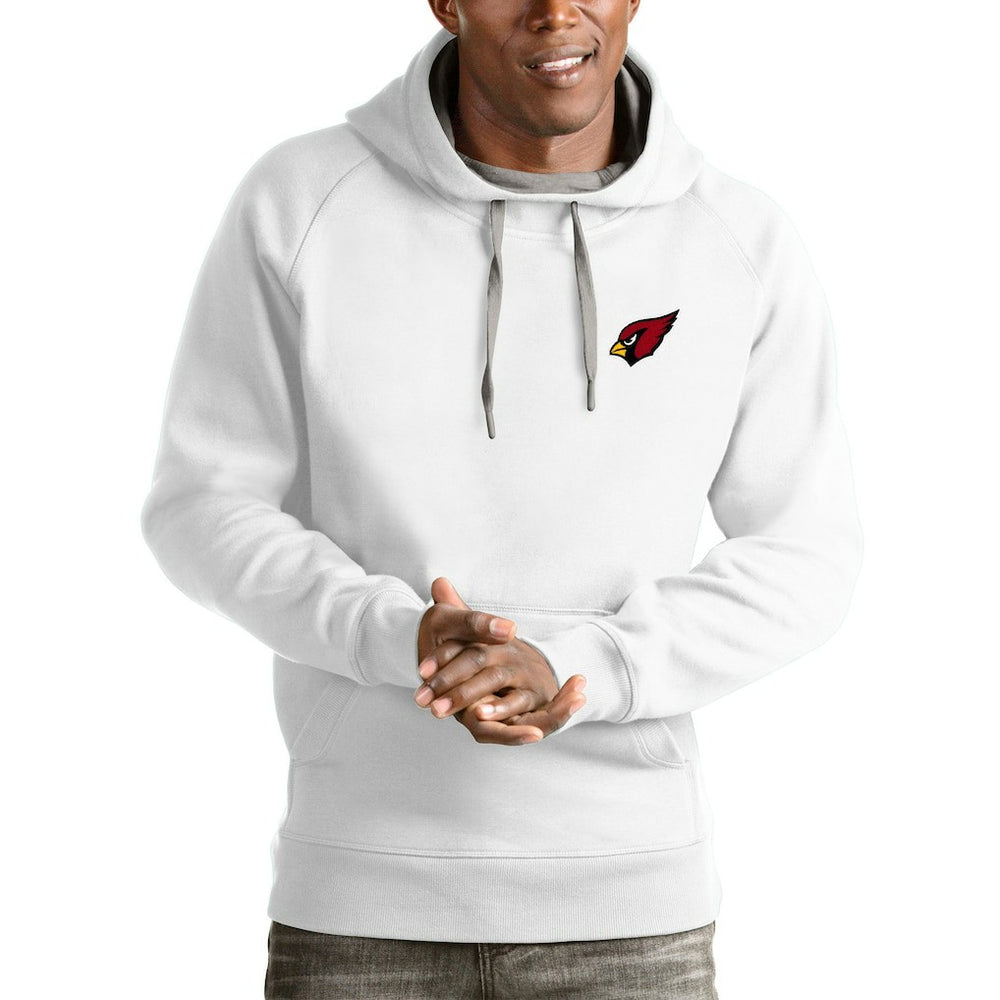 Arizona Cardinals Antigua Logo Victory Pullover Hoodie White | NFL