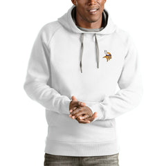 Minnesota Vikings Antigua Logo Victory Pullover Hoodie White | NFL