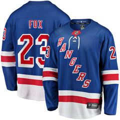 Adam Fox New York Rangers Fanatics Home Breakaway Replica Jersey - Blue - NHL