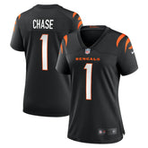 Ja'Marr Chase Cincinnati Bengals Women's Game Jersey Black | Nike for Sale