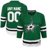 Dallas Stars Youth Home Replica Custom Jersey - Green - NHL
