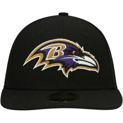 Baltimore Ravens New Era Omaha Low Profile 59FIFTY Fitted Hat Black | NFL