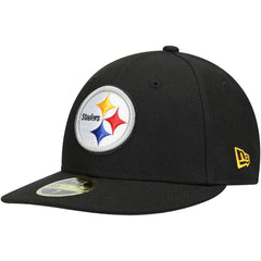 Pittsburgh Steelers New Era Omaha Low Profile 59FIFTY Fitted Hat Black | NFL
