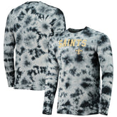 New Orleans Saints New Era Tie-Dye Long Sleeve T-Shirt Black | NFL