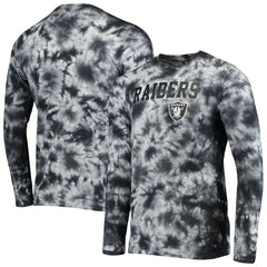 Las Vegas Raiders New Era Tie-Dye Long Sleeve T-Shirt Black | NFL