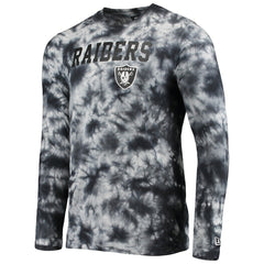 Las Vegas Raiders New Era Tie-Dye Long Sleeve T-Shirt Black | NFL