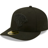 Jacksonville Jaguars New Era Black on Black Low Profile 59FIFTY II Fitted Hat Black | NFL