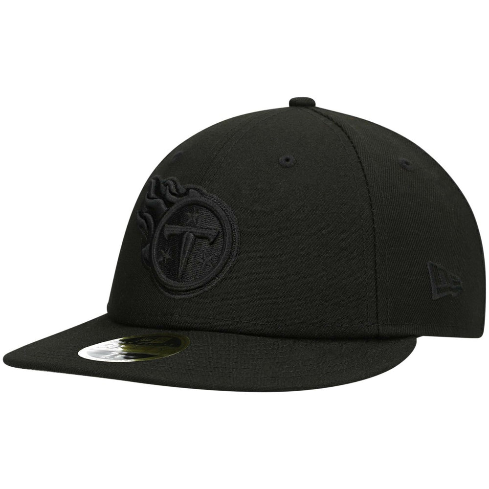Tennessee Titans New Era Black on Black Low Profile 59FIFTY II Fitted Hat Black | NFL
