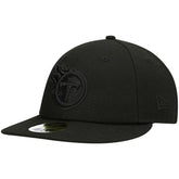 Tennessee Titans New Era Black on Black Low Profile 59FIFTY II Fitted Hat Black | NFL