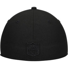 Cleveland Browns New Era Historic Logo Black on Black Low Profile 59FIFTY II Fitted Hat Black | NFL
