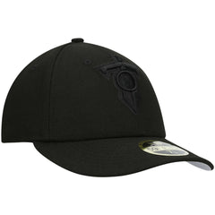 Tennessee Titans New Era Alternate Logo Black on Black Low Profile 59FIFTY II Fitted Hat Black | NFL