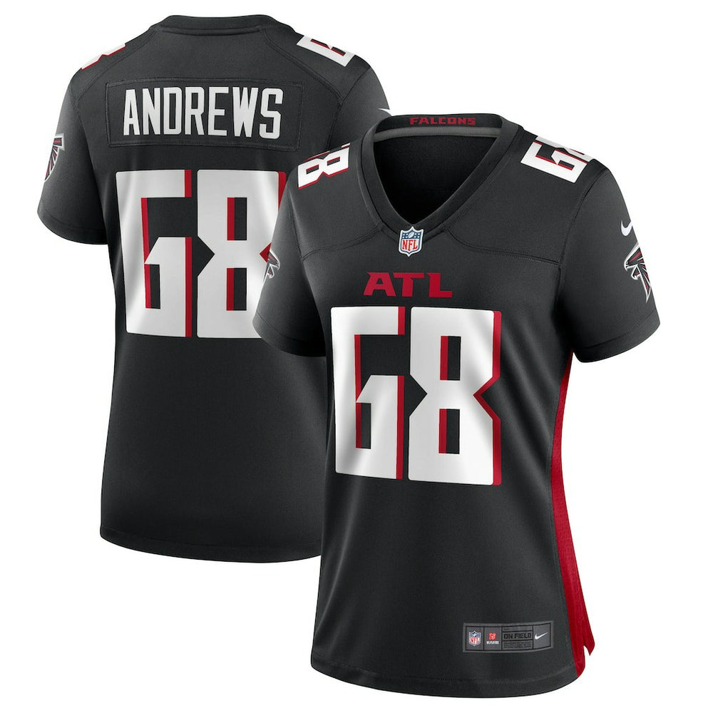 Josh Andrews Atlanta Falcons Women's Game Player Jersey Black | Nike for Sale