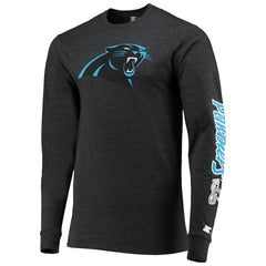 Carolina Panthers Starter Halftime Long Sleeve T-Shirt Heathered Black | NFL