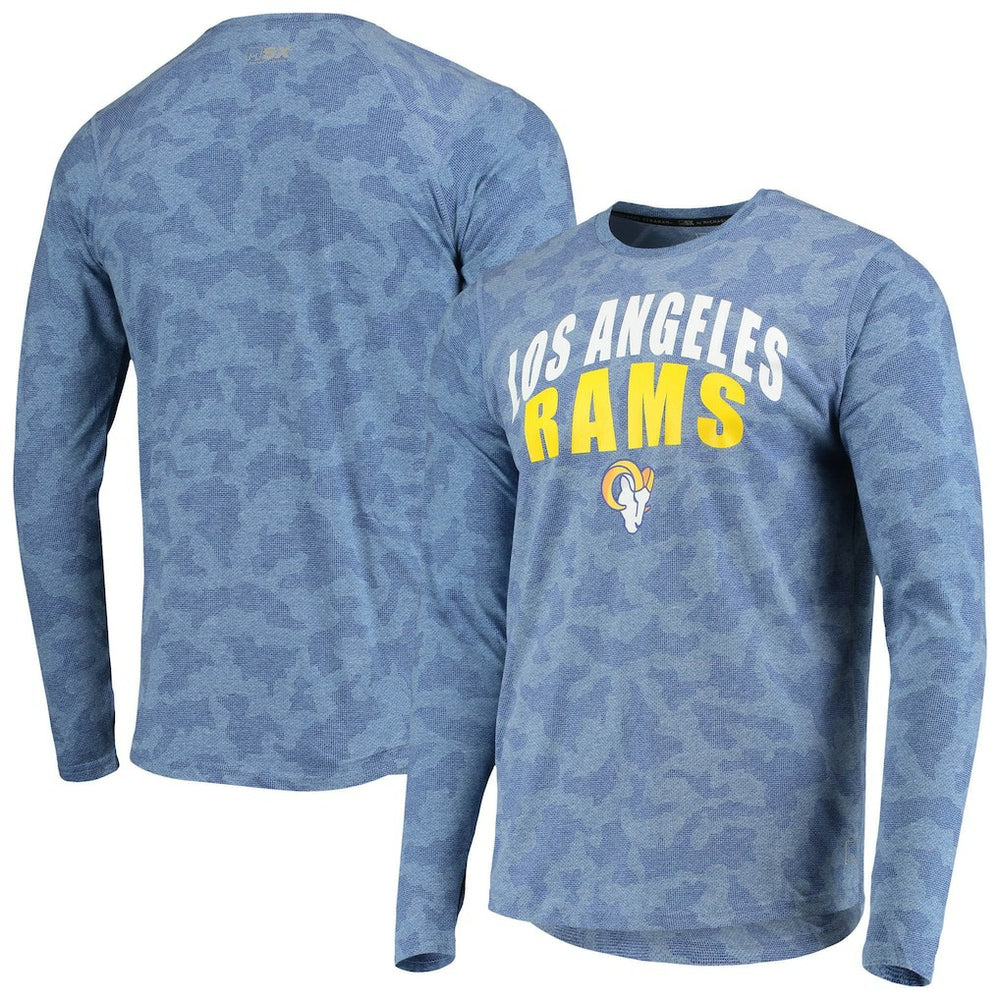 Los Angeles Rams MSX by Michael Strahan Camo Performance Long Sleeve T-Shirt Royal | NFL
