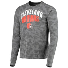 Cleveland Browns MSX by Michael Strahan Camo Performance Long Sleeve T-Shirt Black | NFL