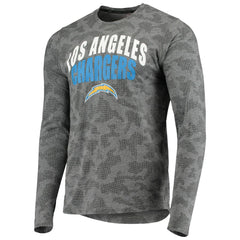 Los Angeles Chargers MSX by Michael Strahan Camo Performance Long Sleeve T-Shirt Black | NFL