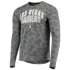 Las Vegas Raiders MSX by Michael Strahan Camo Performance Long Sleeve T-Shirt Black | NFL