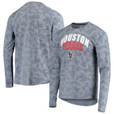 Houston Texans MSX by Michael Strahan Camo Performance Long Sleeve T-Shirt Navy | NFL