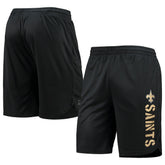 New Orleans Saints MSX by Michael Strahan Training Shorts Black | NFL