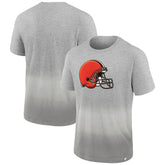Cleveland Browns Team Ombre T-Shirt Heathered Gray/Gray | Fanatics