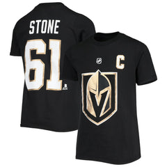 Mark Stone Vegas Golden Knights Youth Player Name & Number T-Shirt - Black - NHL