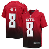 Kyle Pitts Sr. Atlanta Falcons Youth Game Jersey Red | Nike for Sale