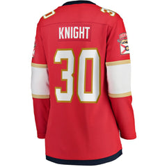 Spencer Knight Florida Panthers Fanatics Women's Home Breakaway Jersey - Red - NHL