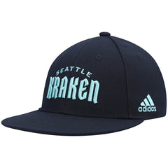 Seattle Kraken adidas Team Snapback Hat - Deep Sea Blue - NHL
