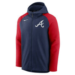 Atlanta Braves Nike Authentic Collection Performance Raglan Full-Zip Hoodie - MLB