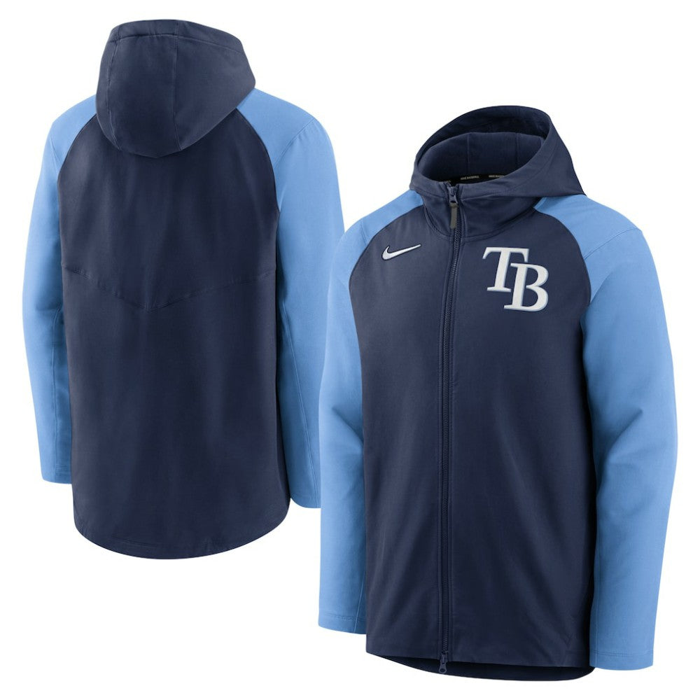Tampa Bay Rays Nike Authentic Collection Performance Raglan Full-Zip Hoodie - MLB