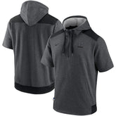 Milwaukee Brewers Nike Authentic Collection Dry Flux Performance Quarter-Zip Short Sleeve Hoodie - MLB