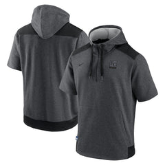 Kansas City Royals Nike Authentic Collection Dry Flux Performance Quarter-Zip Short Sleeve Hoodie - MLB