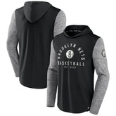 Brooklyn Nets Deep Rotation Performance Pullover Hoodie Black/Heathered Charcoal - NBA