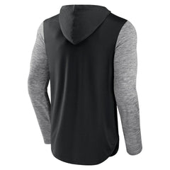 Brooklyn Nets Deep Rotation Performance Pullover Hoodie Black/Heathered Charcoal - NBA