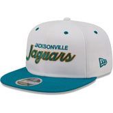 Jacksonville Jaguars New Era Sparky Original 9FIFTY Snapback Hat White/Teal | NFL