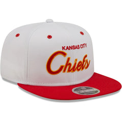 Kansas City Chiefs New Era Sparky Original 9FIFTY Snapback Hat White/Red | NFL