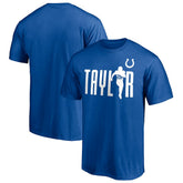 Jonathan Taylor Indianapolis Colts Checkdown T-Shirt Royal | NFL