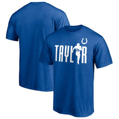 Jonathan Taylor Indianapolis Colts Checkdown T-Shirt Royal | NFL