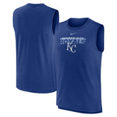 Kansas City Royals Nike Knockout Stack Exceed Performance Muscle Tank Top -Royal Tanks - MLB