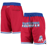New England Patriots Just Don Gold Rush Shorts Red | Mitchell & Ness