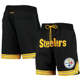 Pittsburgh Steelers Just Don Gold Rush Shorts Black | Mitchell & Ness