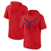 St. Louis Cardinals Fanatics Iconic Rebel Short Sleeve Hooded Top - MLB