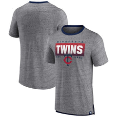 Minnesota Twins Fanatics Iconic Team Element Speckled Ringer T-Shirt - MLB